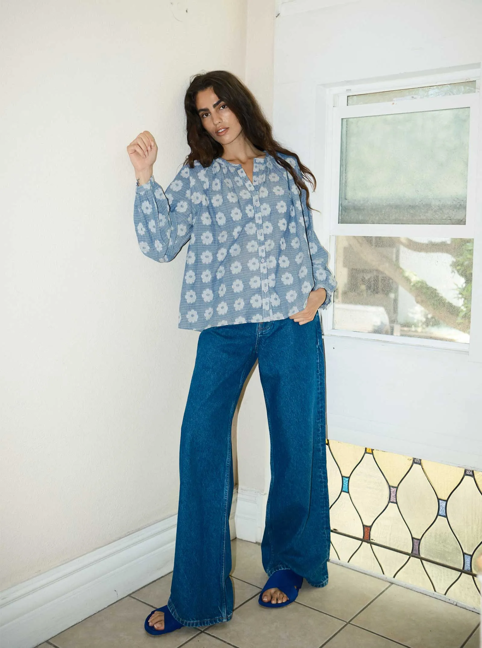sample sale | daryl blouse sunprint | 4X sold by Ace & Jig product image thumbnail 2