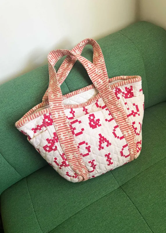 jumbo quilted tote | home | monogram made by Ace & Jig