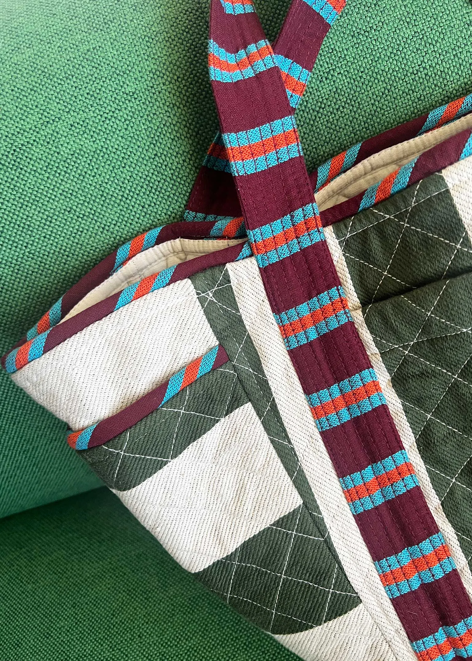 jumbo quilted tote | home | salon sold by Ace & Jig product image thumbnail 2