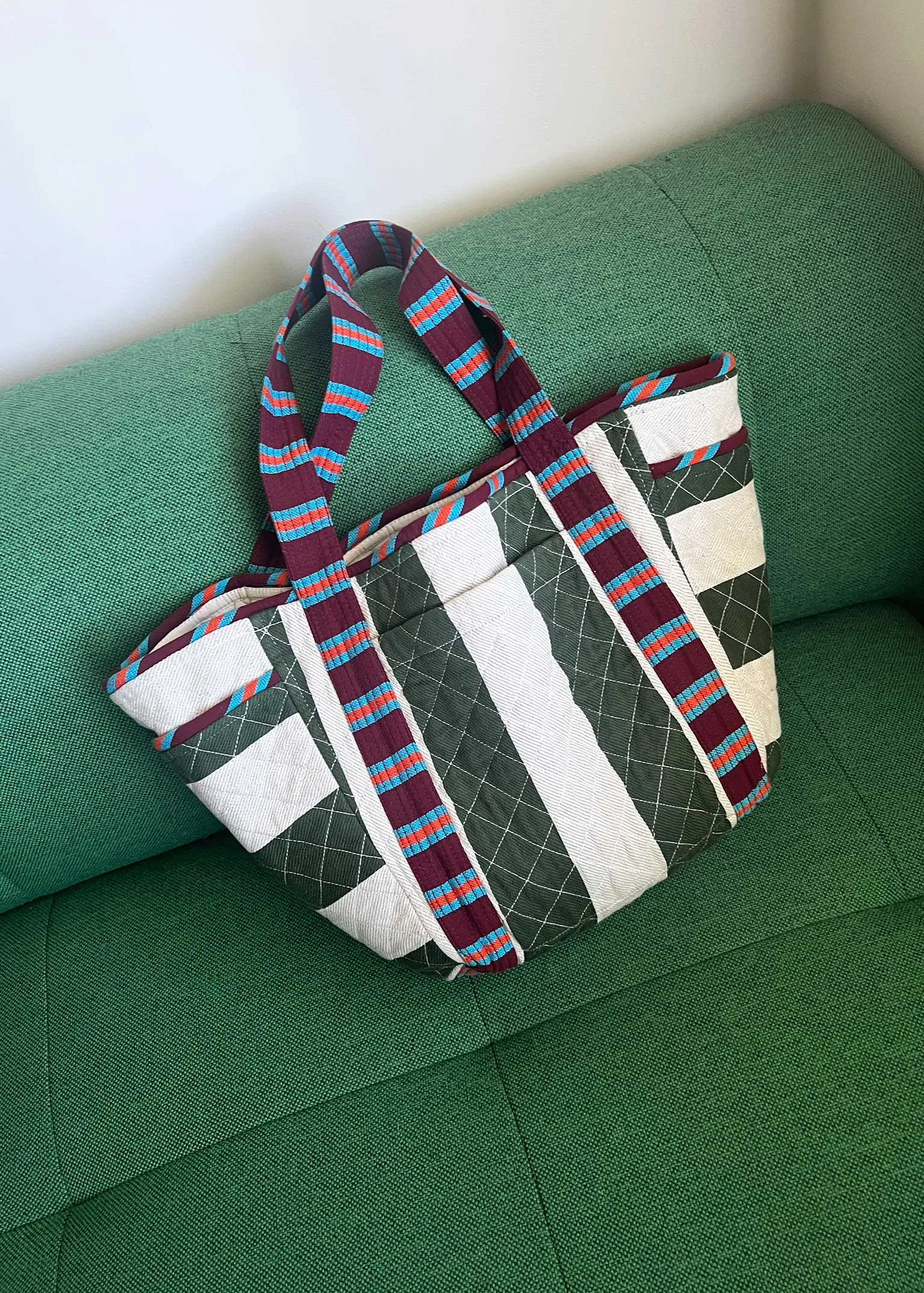 jumbo quilted tote | home | salon sold by Ace & Jig