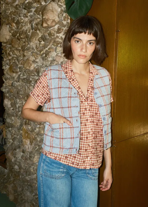 quilted vest | pre fall 26 | eyeshadow made by Ace & Jig