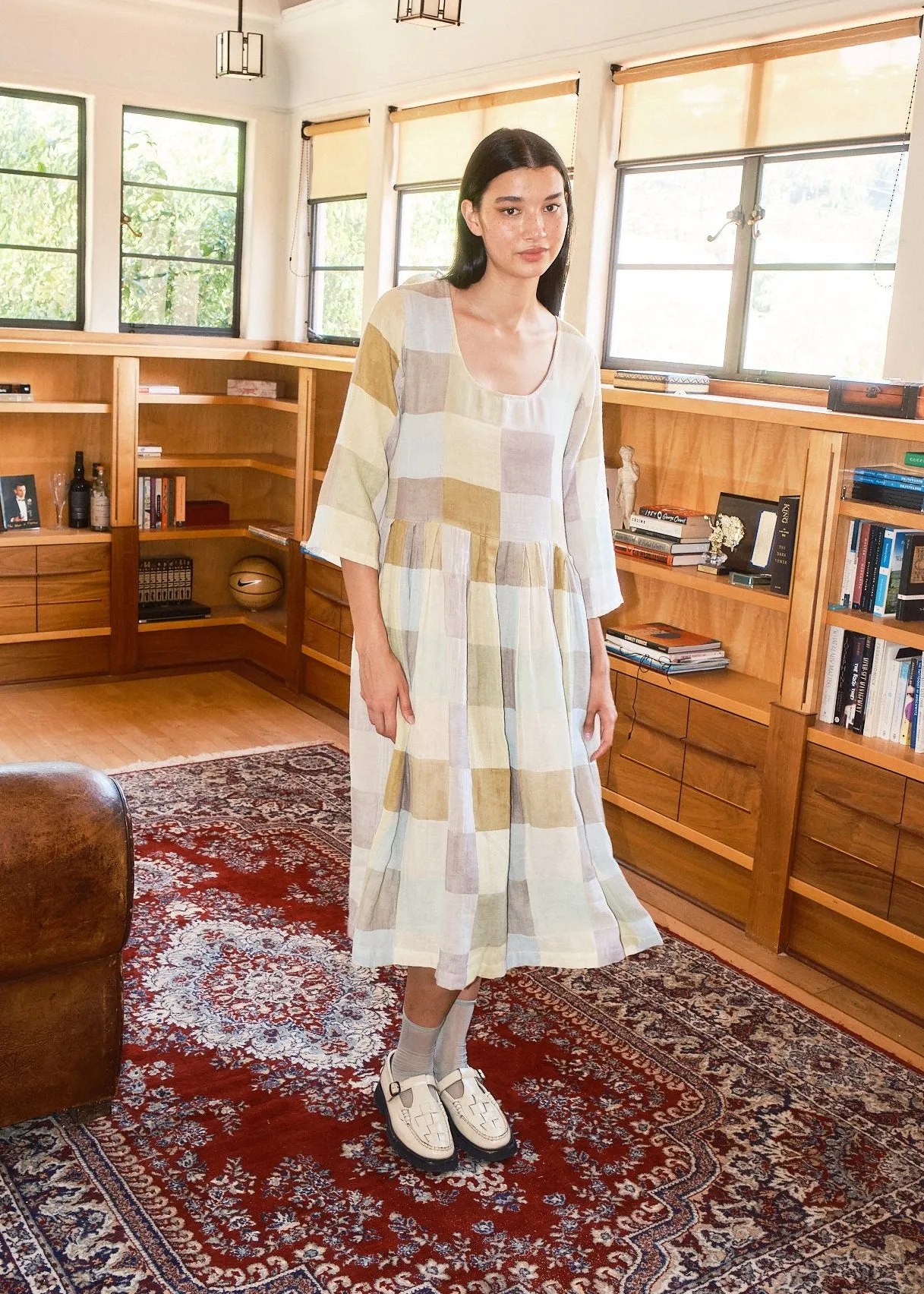 sage dress | fall 26 | journal sold by Ace & Jig product image thumbnail 5
