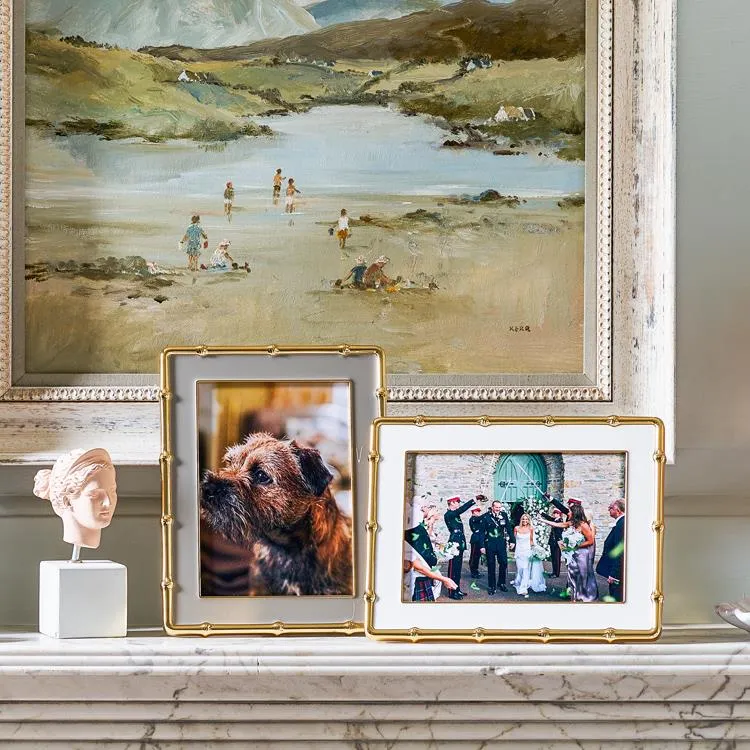 Chiffon & Gold Bamboo Enamel Photo Frame sold by Addison Ross product image thumbnail 2