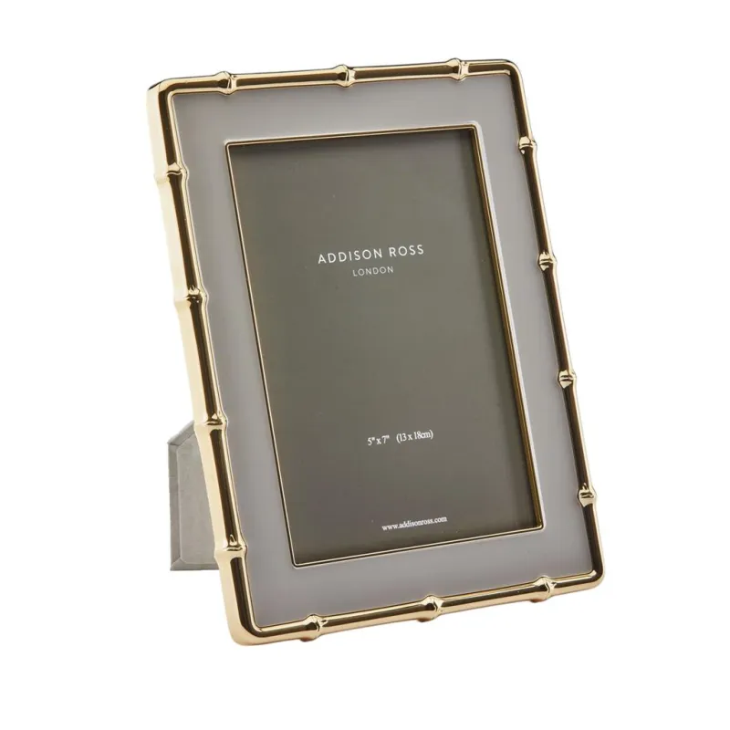 Chiffon & Gold Bamboo Enamel Photo Frame sold by Addison Ross