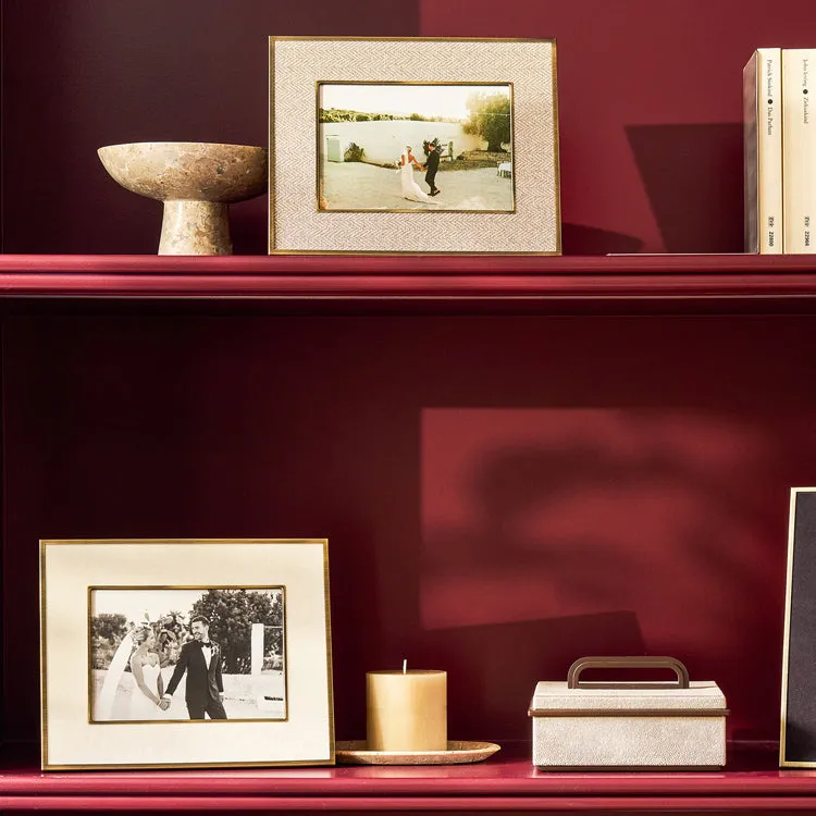 Sophie Paterson Photo Frame Cream Velvet 5 x 7" sold by Addison Ross product image thumbnail 2