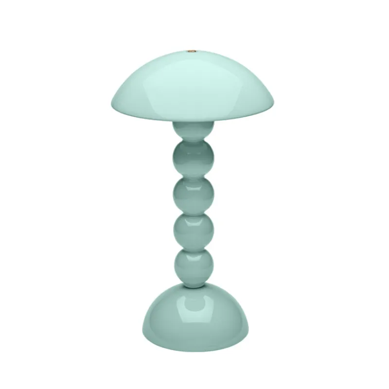 Eau De Nil Lacquer Rechargeable Bobbin LED Lamp sold by Addison Ross