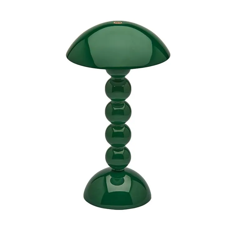 Racing Green Lacquer Rechargeable Bobbin LED Lamp sold by Addison Ross