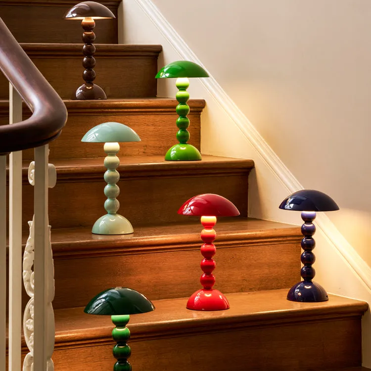 Leaf Green Lacquer Rechargeable Bobbin LED Lamp sold by Addison Ross product image thumbnail 2