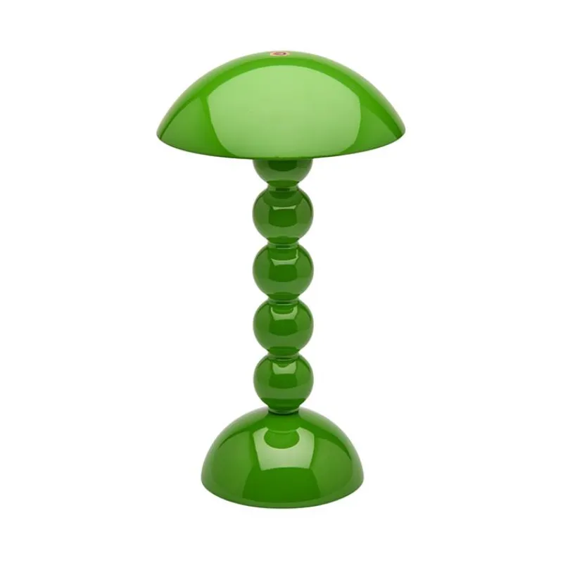 Leaf Green Lacquer Rechargeable Bobbin LED Lamp sold by Addison Ross