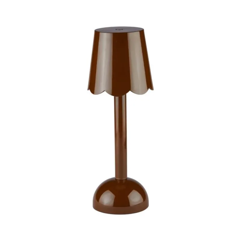 Chocolate Scallop Rechargeable LED Lamp made by Addison Ross