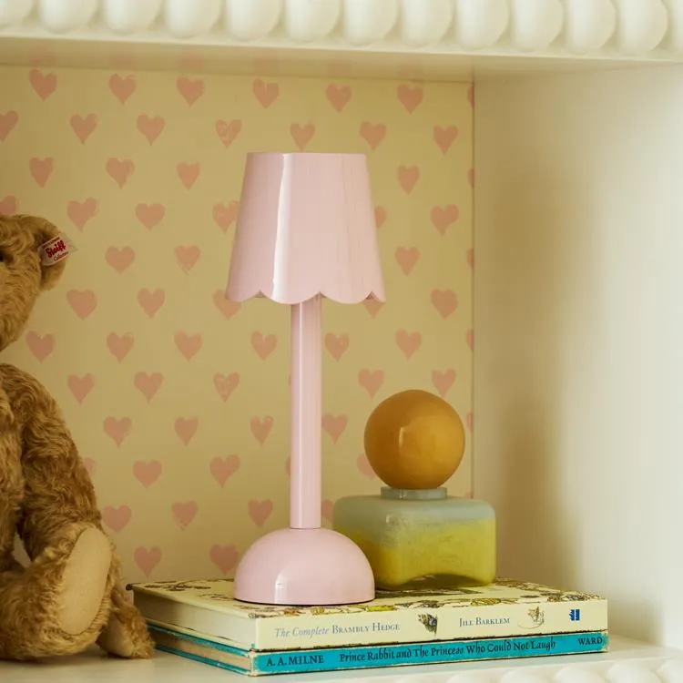 Pink Scallop Rechargeable LED Lamp sold by Addison Ross product image thumbnail 2