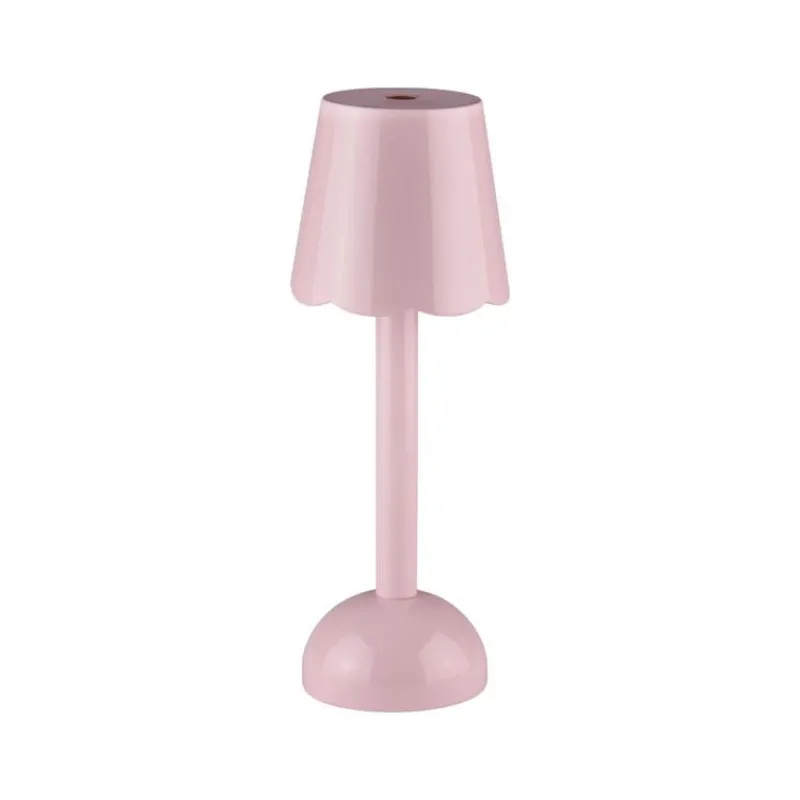 Pink Scallop Rechargeable LED Lamp made by Addison Ross