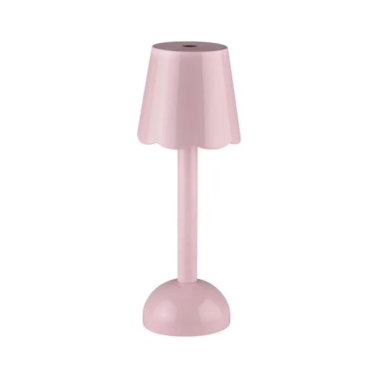Pink Scallop Rechargeable LED Lamp sold by Addison Ross