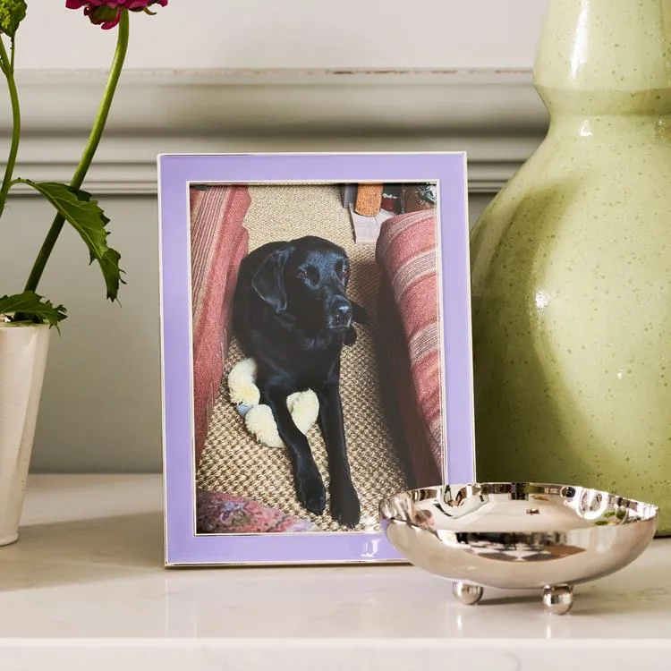 Lilac Enamel & Silver Frame sold by Addison Ross product image thumbnail 2