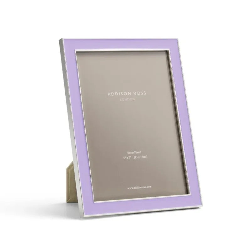 Lilac Enamel & Silver Frame made by Addison Ross