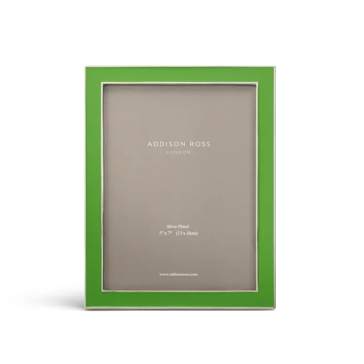 Leaf Green Enamel & Silver Frame sold by Addison Ross product image thumbnail 3