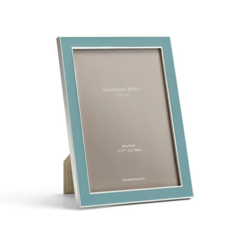 Chambray Enamel & Silver Frame made by Addison Ross