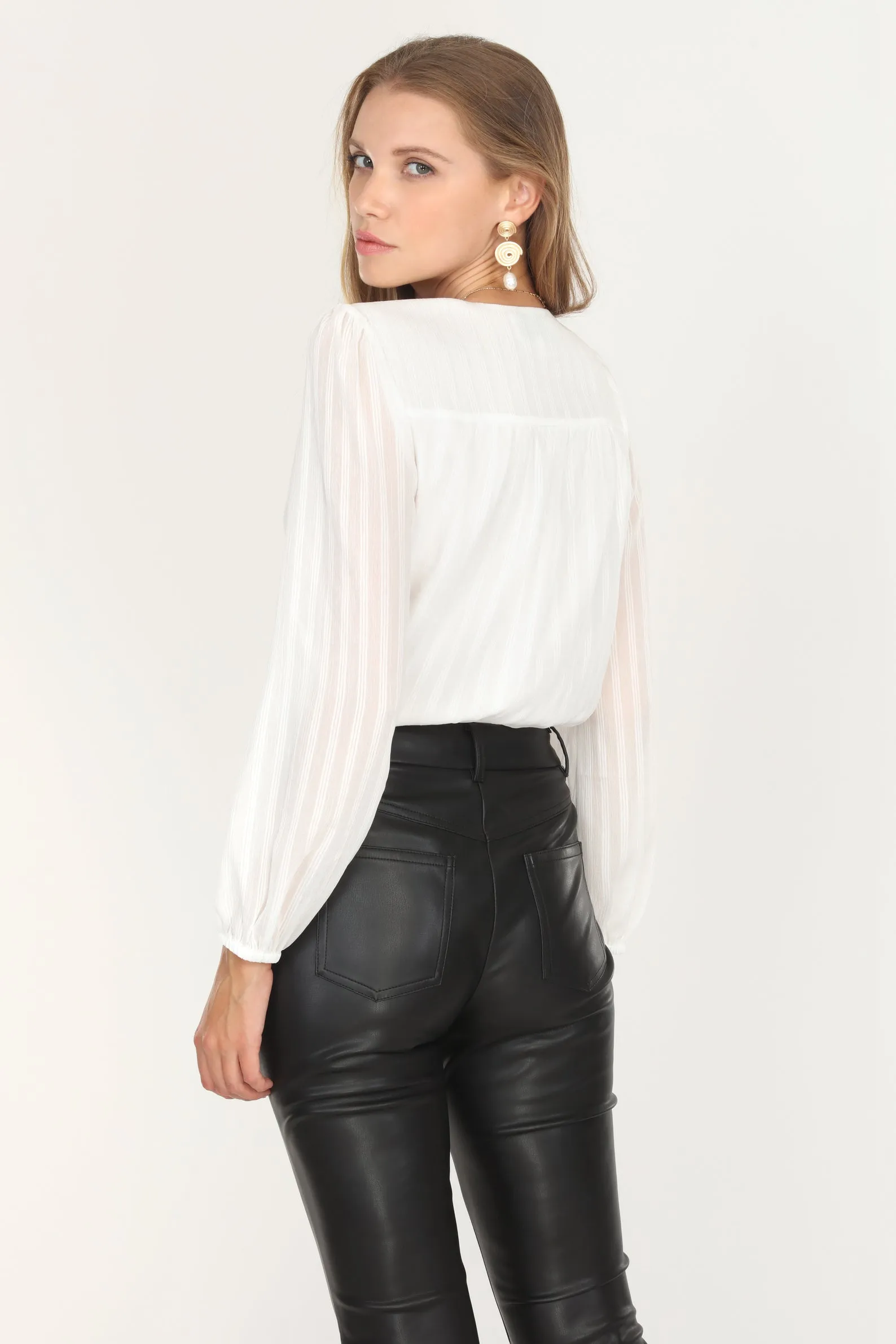 Afterhour Shadow Stripe Bodysuit sold by Adelyn Rae product image thumbnail 3