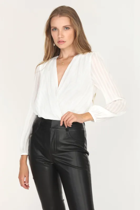 Afterhour Shadow Stripe Bodysuit sold by Adelyn Rae