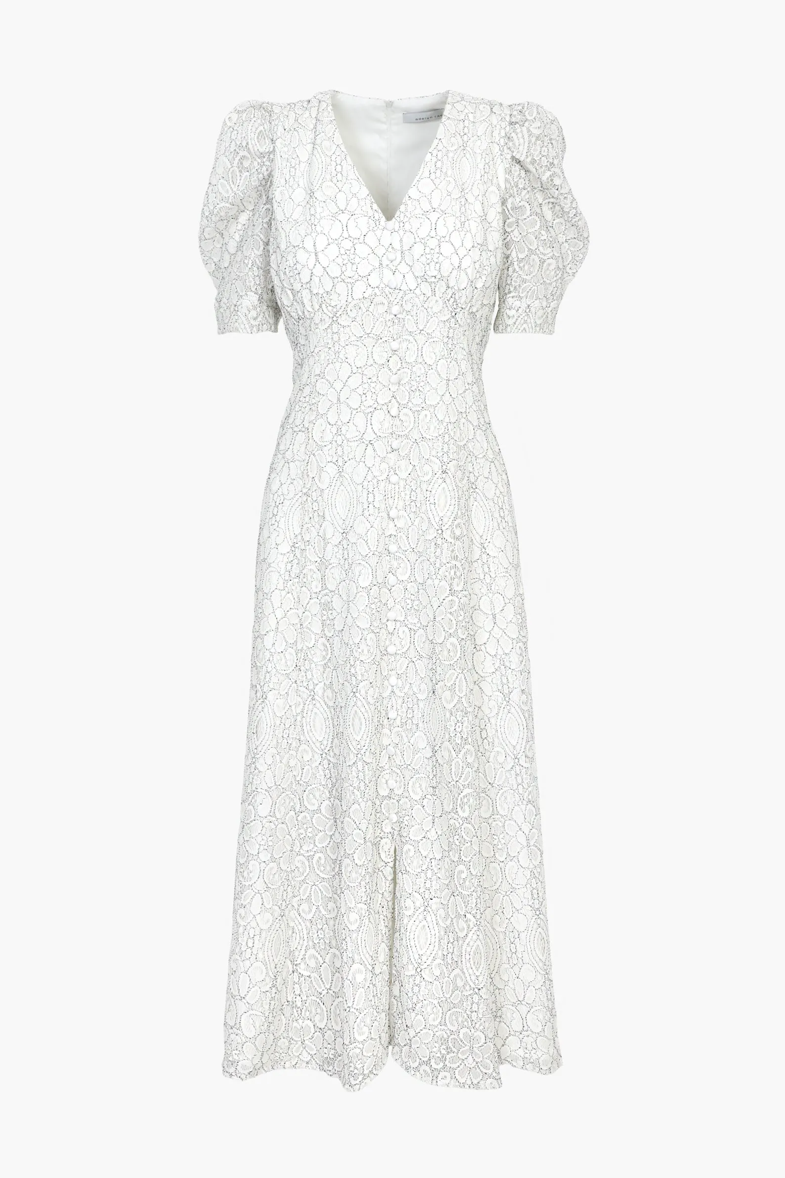 Lacey Puff Sleeve Lace Midi Dress sold by Adelyn Rae product image thumbnail 4