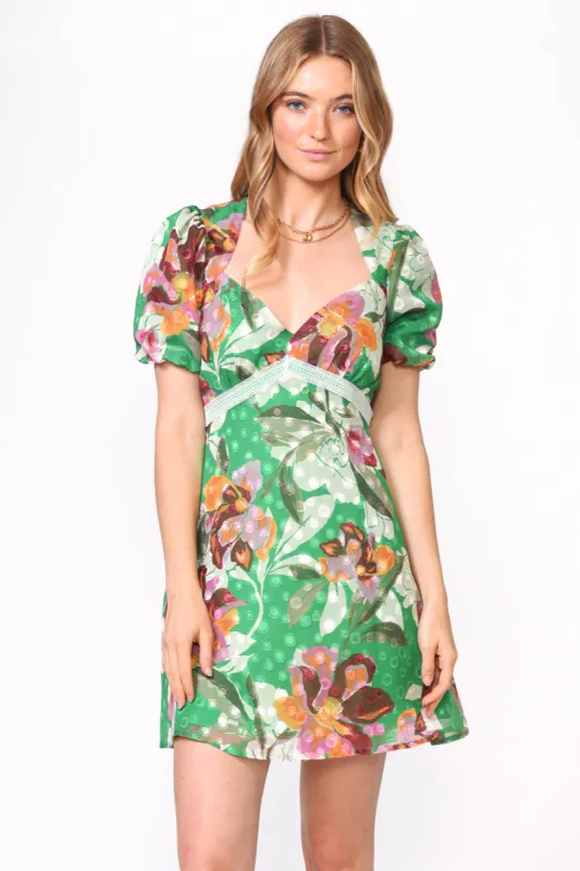 Vanessa Jacquard Printed Dress - FINAL SALE made by Adelyn Rae