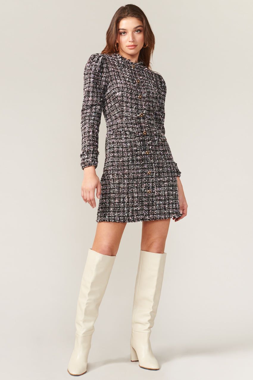 Dawn Tailored Tweed Dress sold by Adelyn Rae