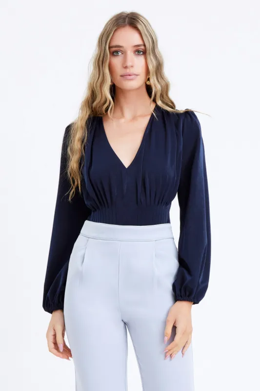 Johanna Pintucked Bodysuit made by Adelyn Rae