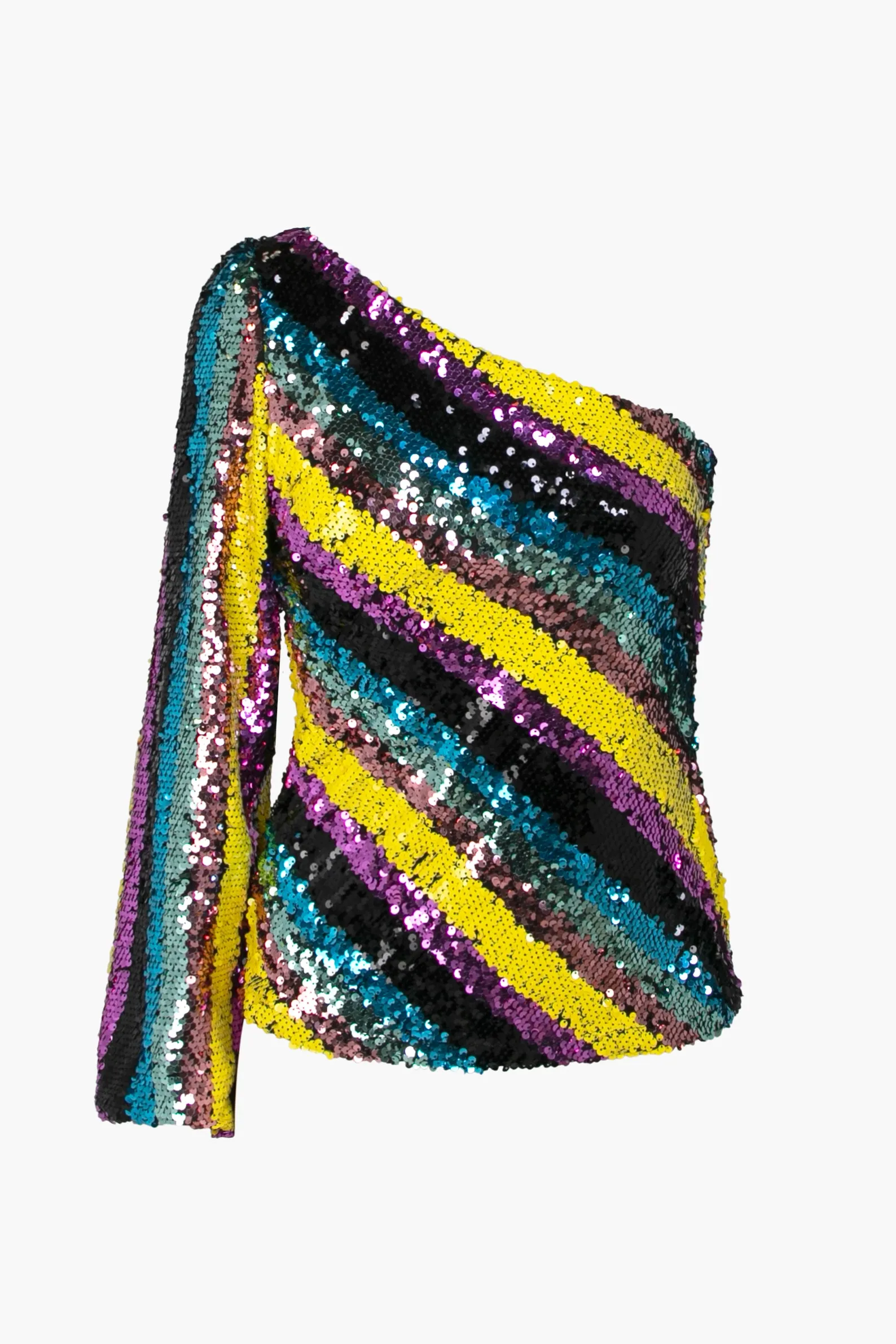 Solana One Shoulder Sequin Top sold by Adelyn Rae