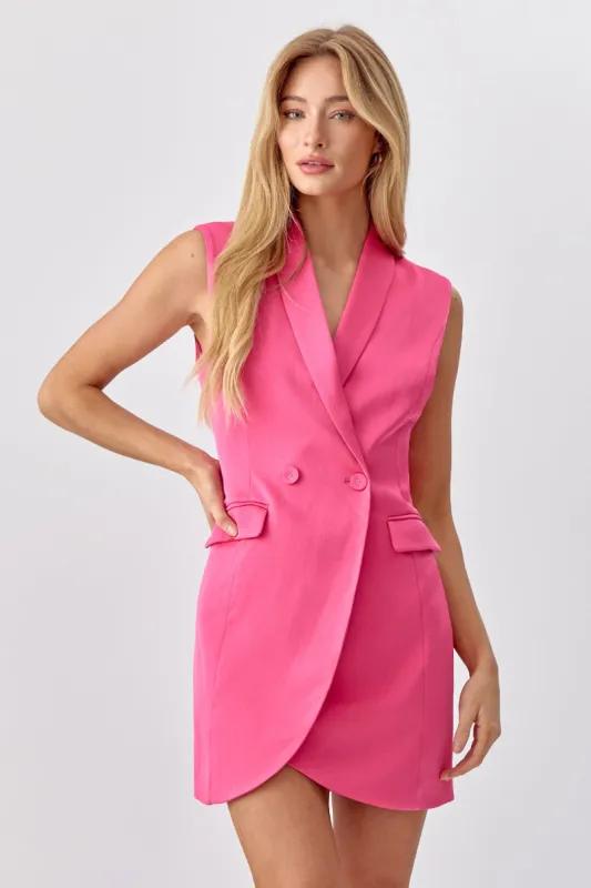 Sandra Sleeveless Blazer Dress sold by Adelyn Rae