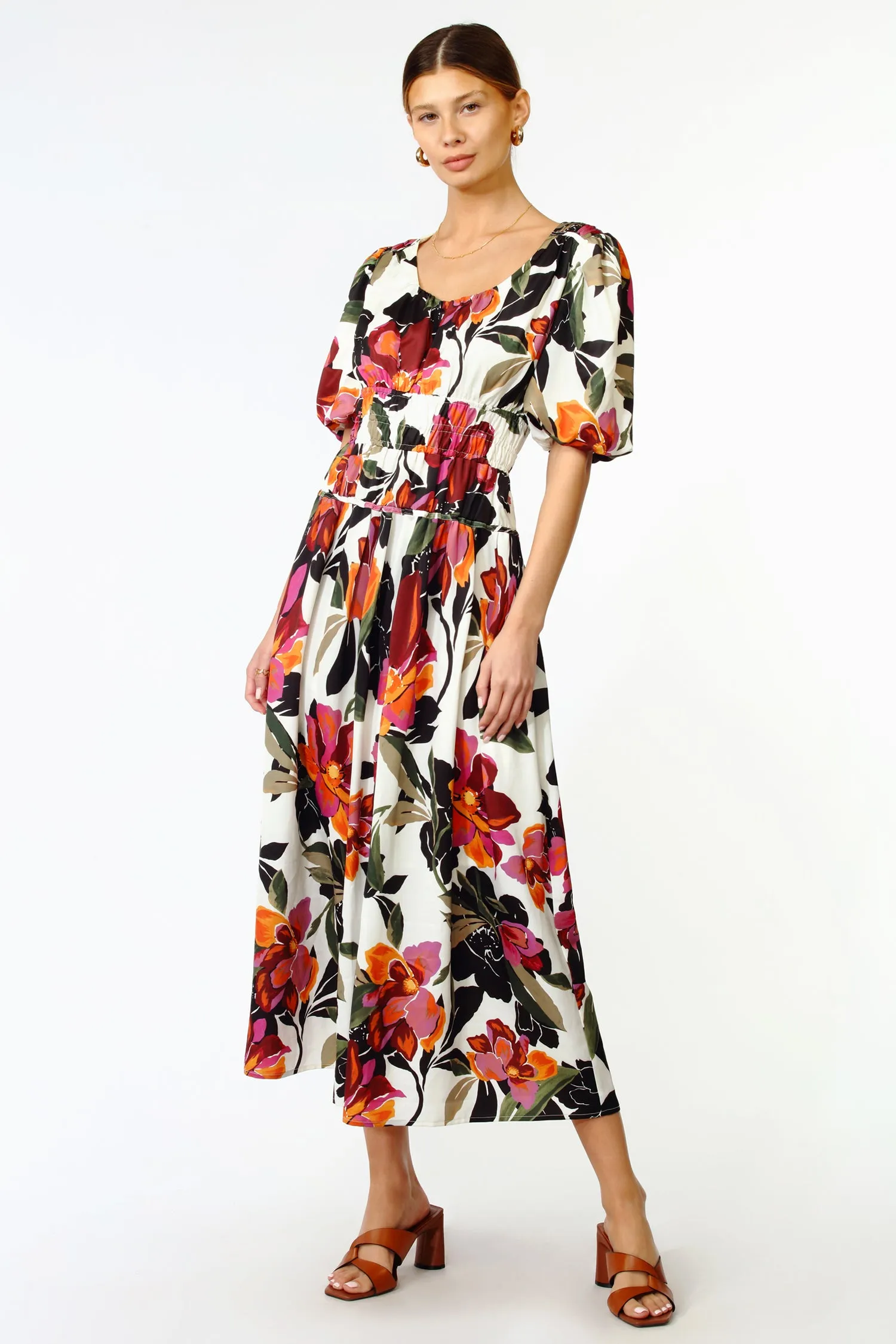 Lucia Smocked Midi Dress - FINAL SALE sold by Adelyn Rae