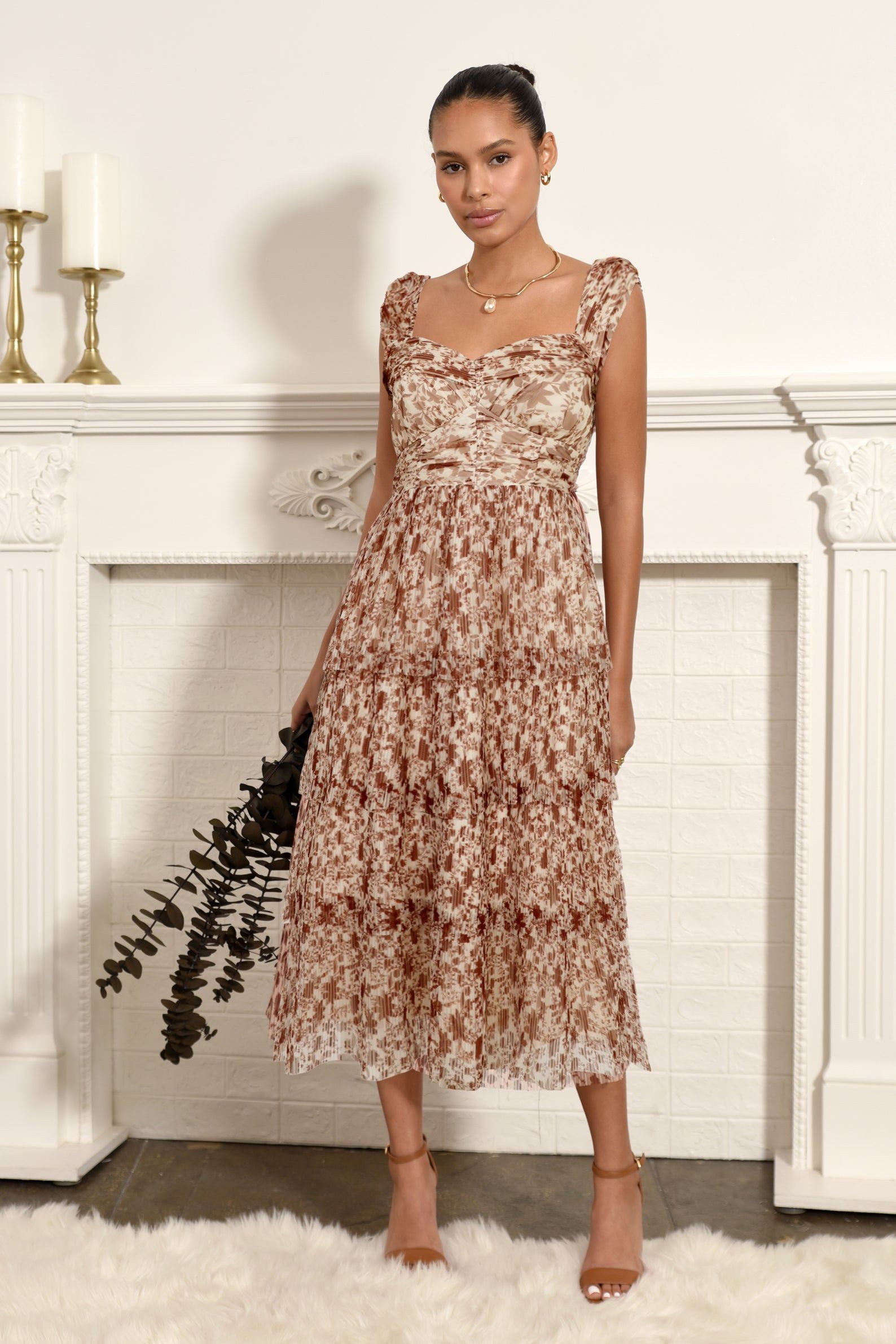 Lola Off Shoulder Tulle Printed Dress - FINAL SALE sold by Adelyn Rae