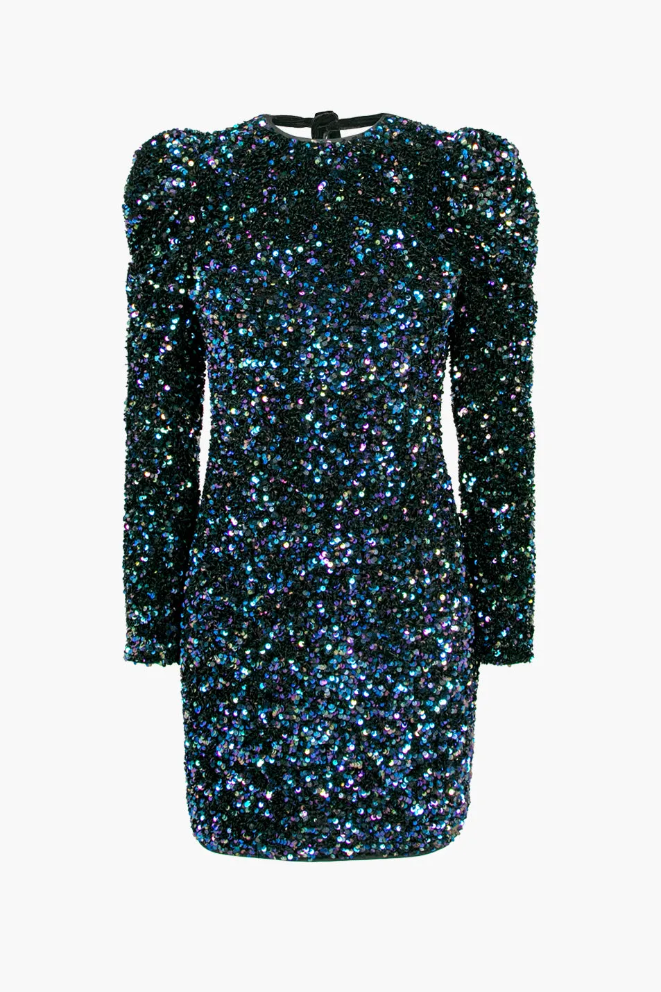Gale Velvet Sequins Puff Sleeve Mini Dress sold by Adelyn Rae product image thumbnail 3