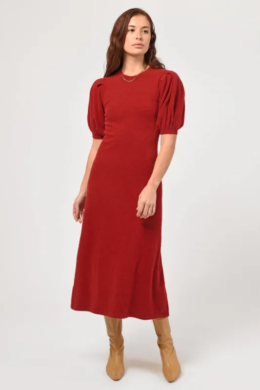 Karmen Puff Sleeve Sweater Midi Dress - FINAL SALE sold by Adelyn Rae