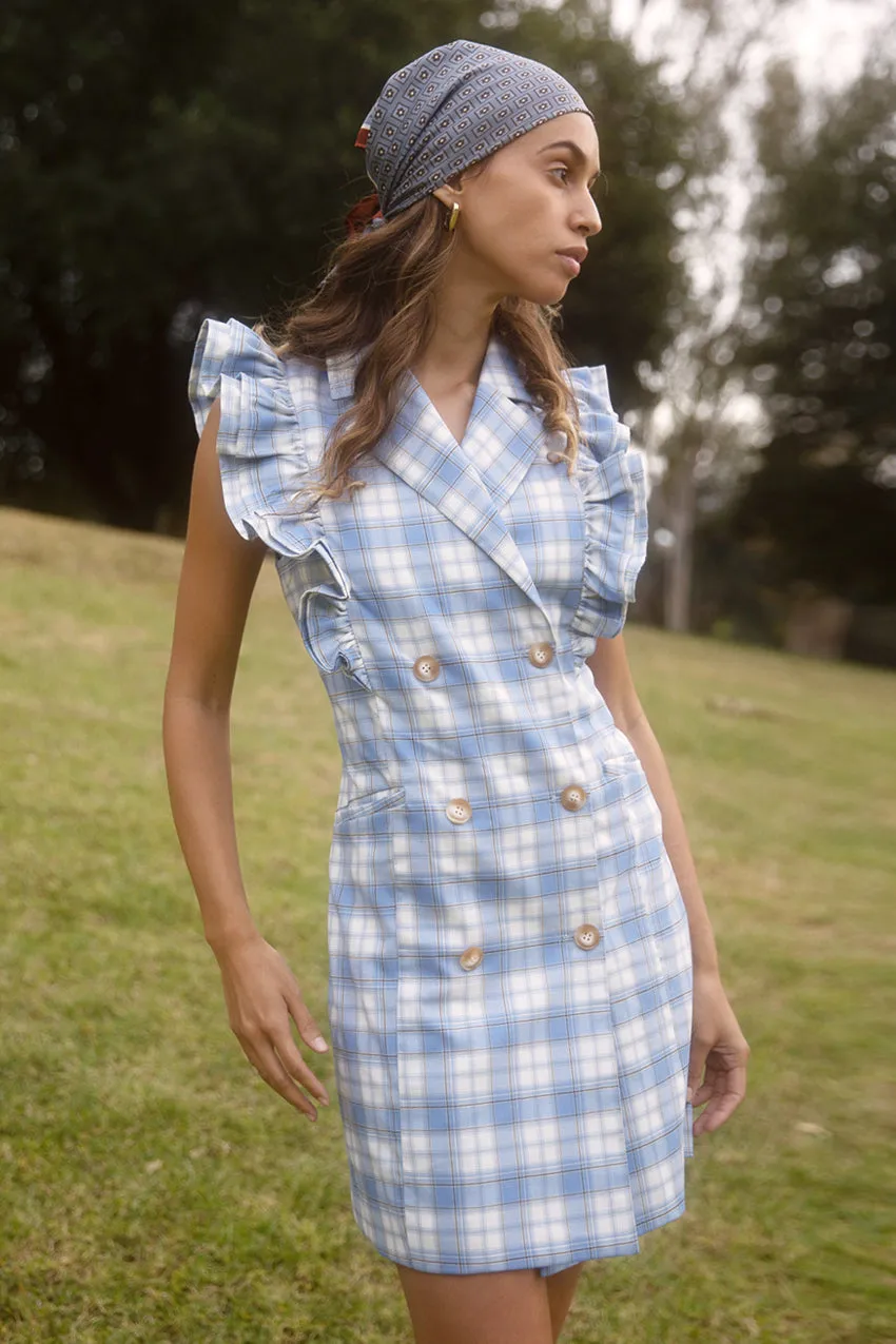Vivian Plaid Sleeveless Blazer Dress sold by Adelyn Rae product image thumbnail 3