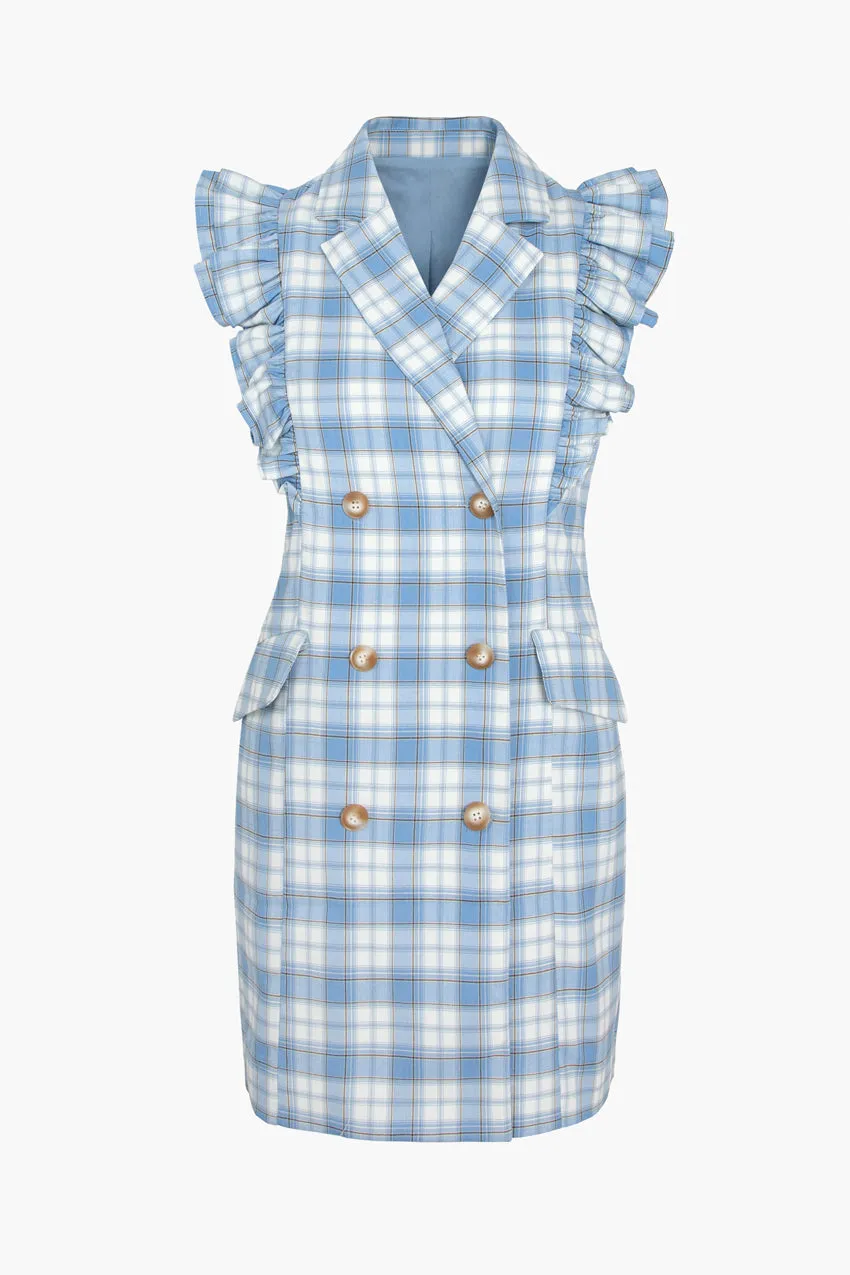 Vivian Plaid Sleeveless Blazer Dress sold by Adelyn Rae