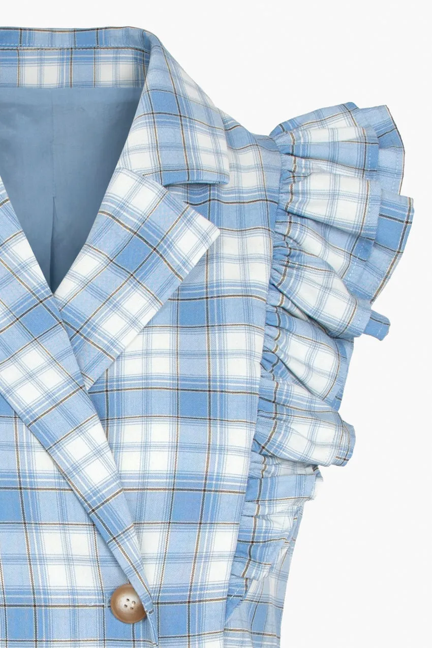 Vivian Plaid Sleeveless Blazer Dress sold by Adelyn Rae product image thumbnail 2