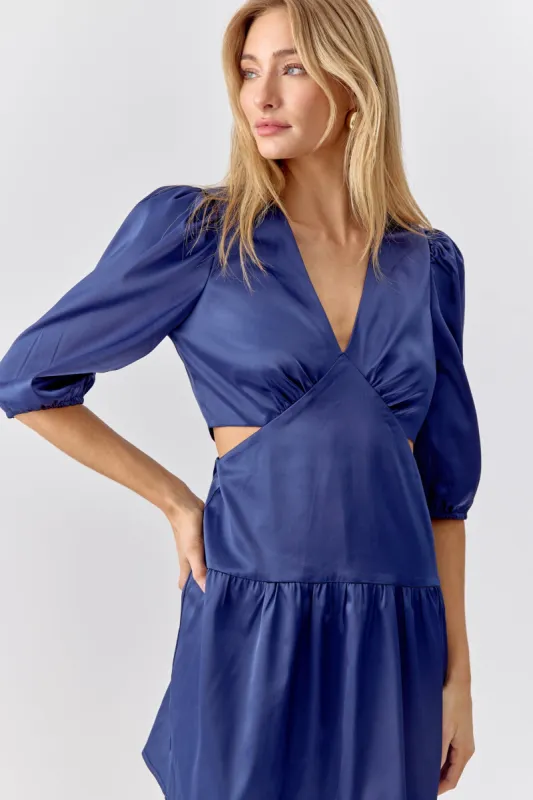 Harper Satin Mini Dress sold by Adelyn Rae