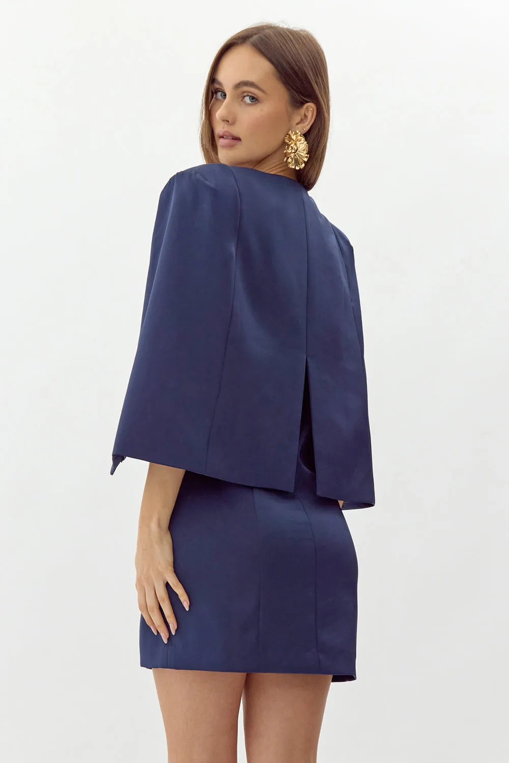 Maxine "V" Cape Dress sold by Adelyn Rae product image thumbnail 2