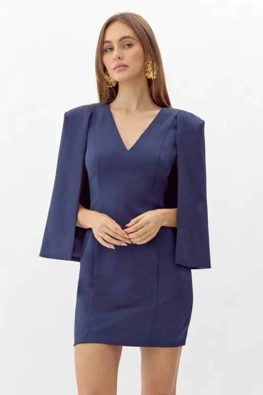 Maxine "V" Cape Dress sold by Adelyn Rae