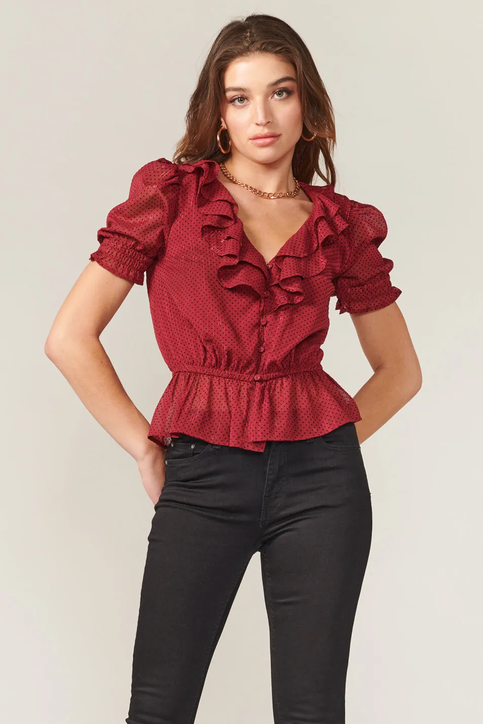 Larissa Polkadot Blouse sold by Adelyn Rae product image thumbnail 2