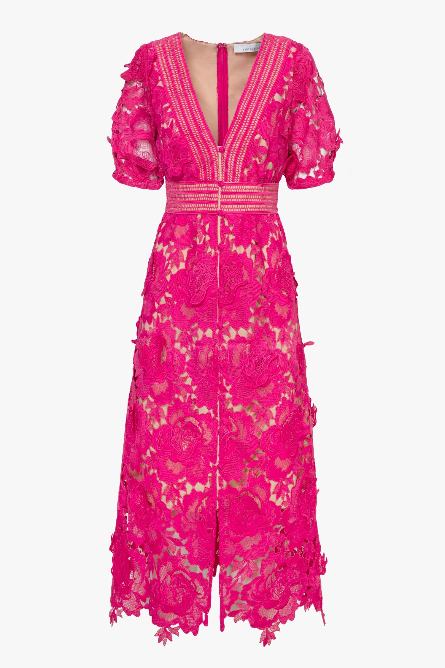 Adrian Crochet Lace Midi Dress sold by Adelyn Rae