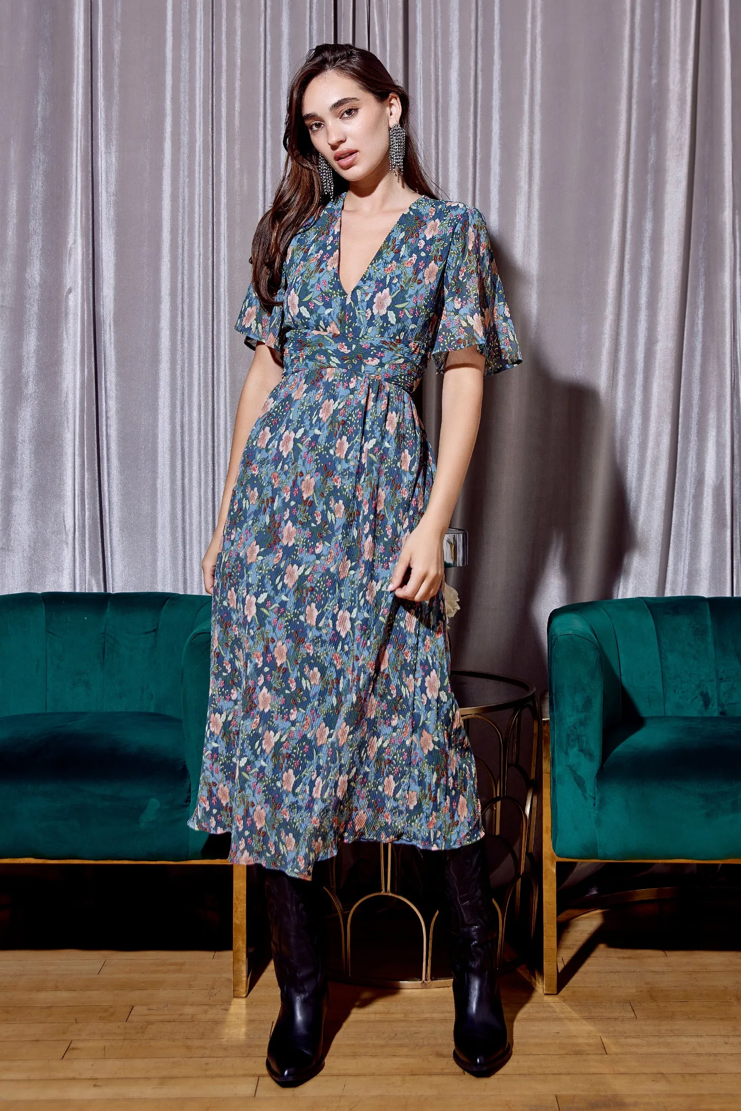 Analise Pleated Midi Dress - FINAL SALE sold by Adelyn Rae product image thumbnail 2