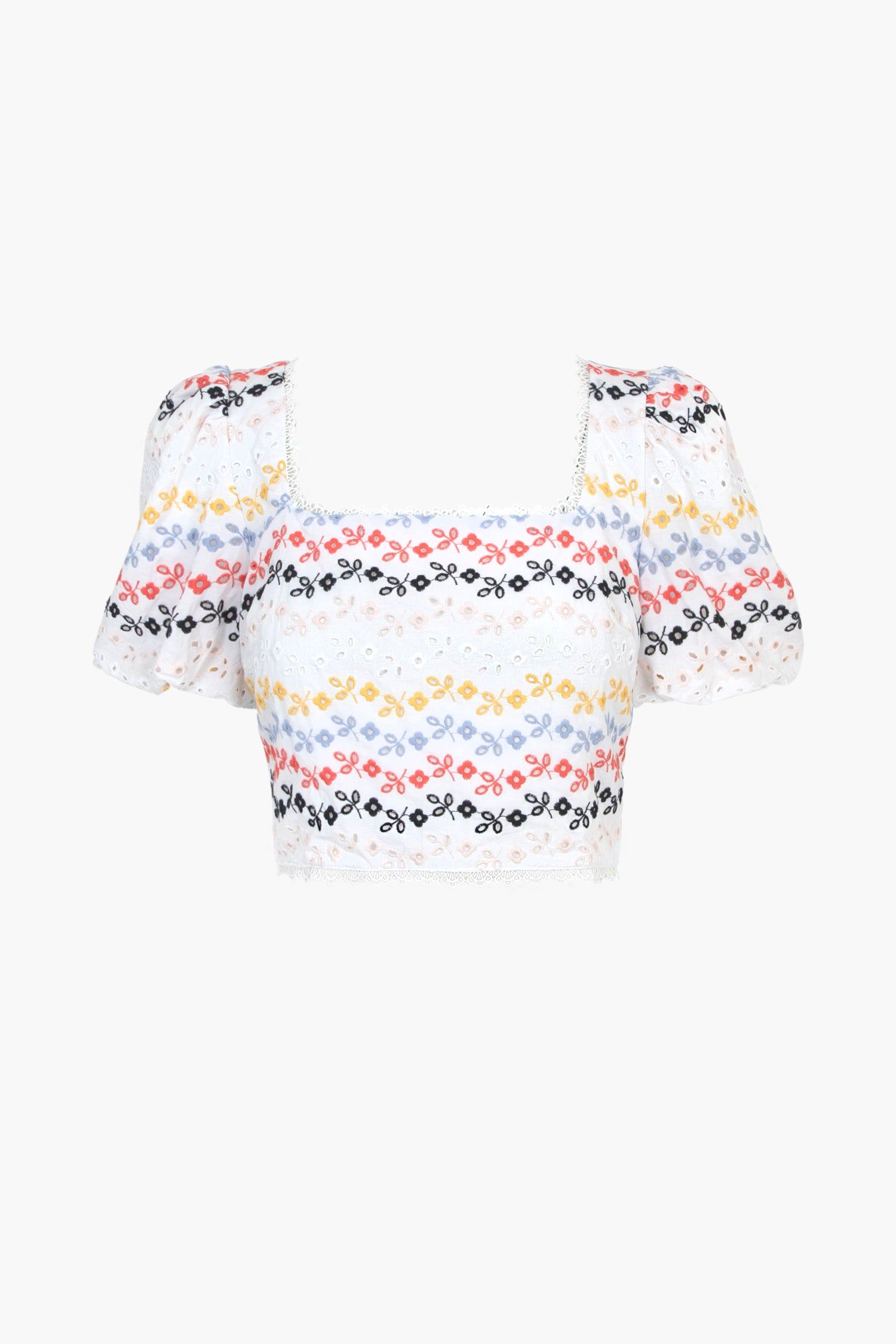 Ariel Lace Embroidered Crop Top - FINAL SALE sold by Adelyn Rae