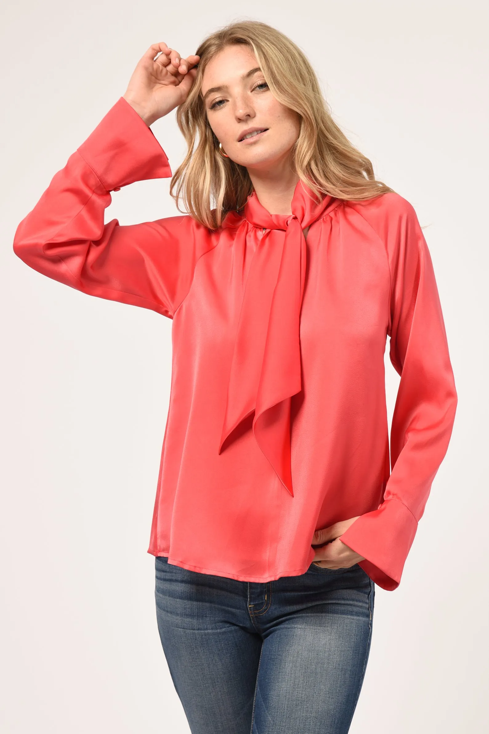 Erin Scarf Neck Blouse sold by Adelyn Rae product image thumbnail 3