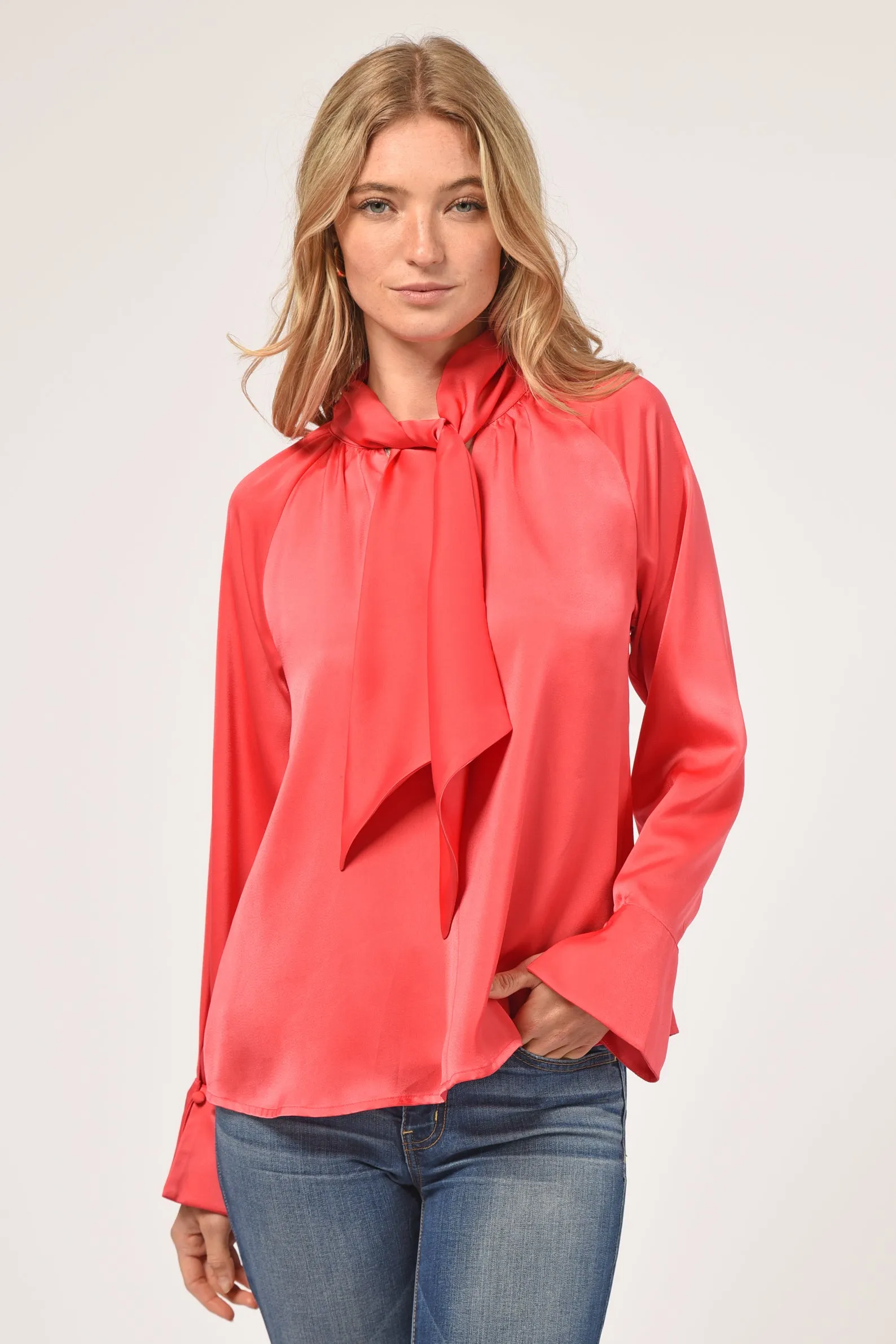 Erin Scarf Neck Blouse sold by Adelyn Rae