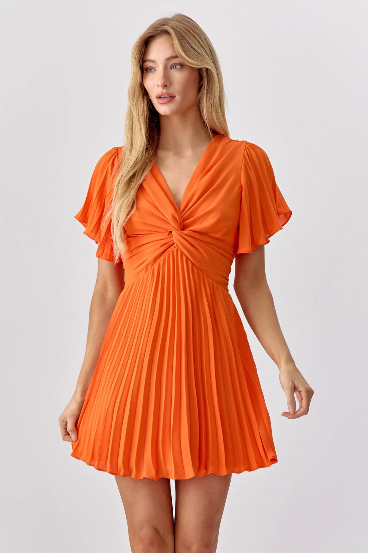 Stacey Pleated Mini Dress sold by Adelyn Rae product image thumbnail 2