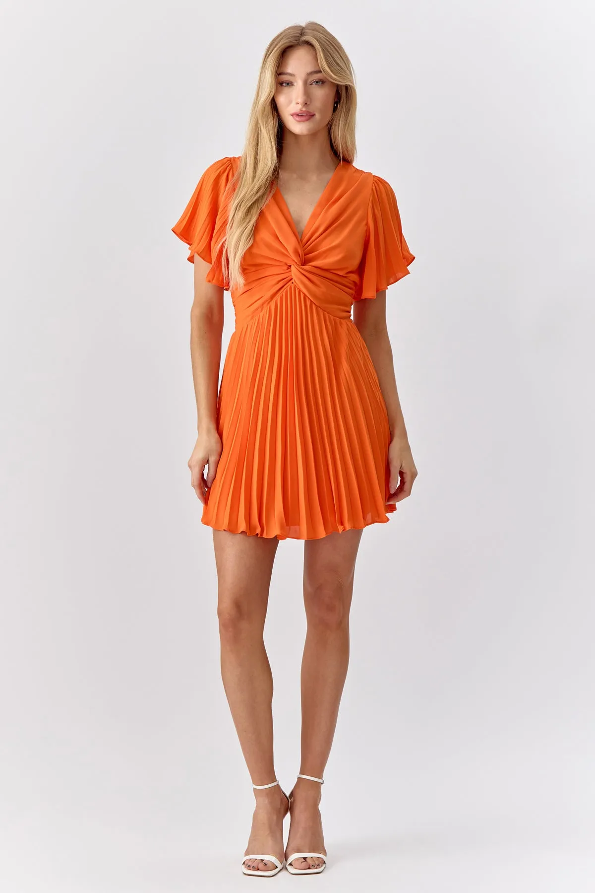 Stacey Pleated Mini Dress sold by Adelyn Rae product image thumbnail 4