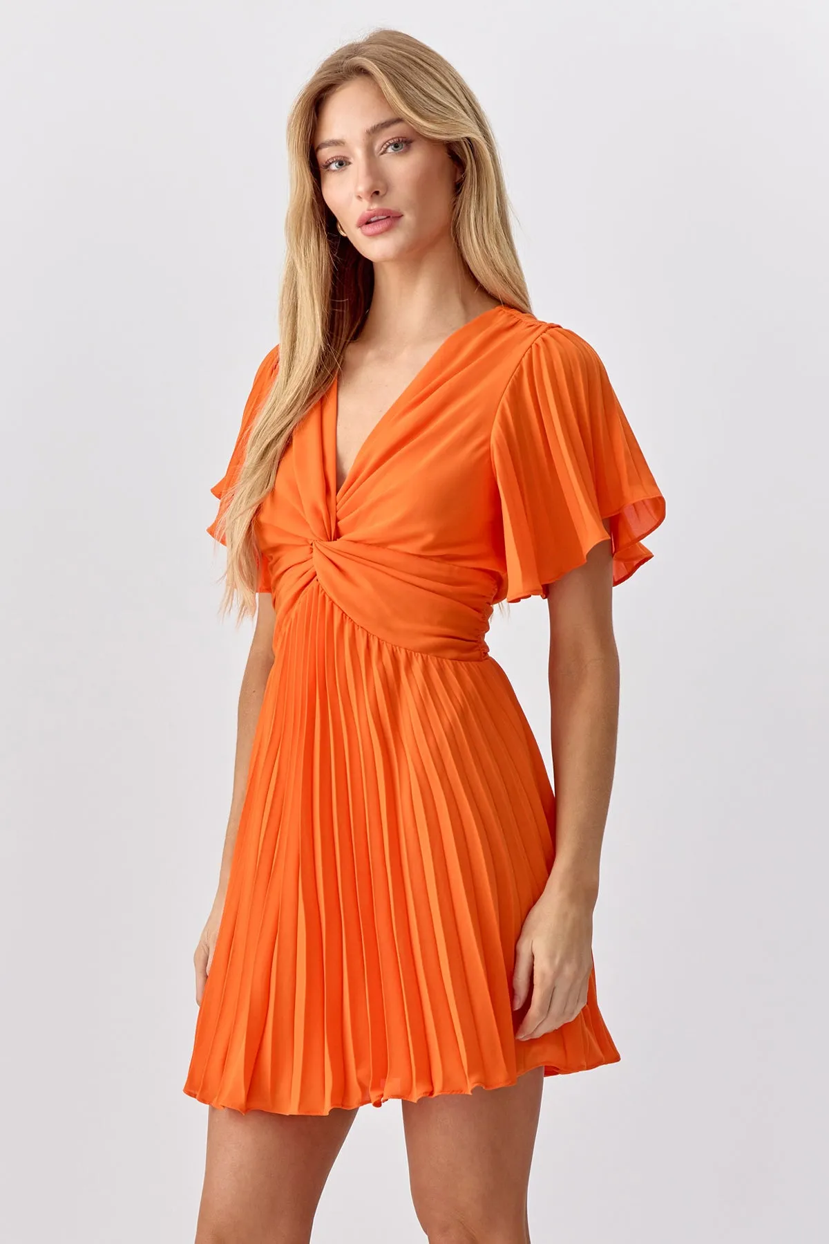 Stacey Pleated Mini Dress sold by Adelyn Rae product image thumbnail 5