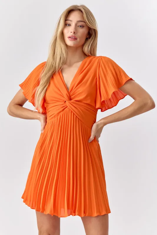 Stacey Pleated Mini Dress sold by Adelyn Rae