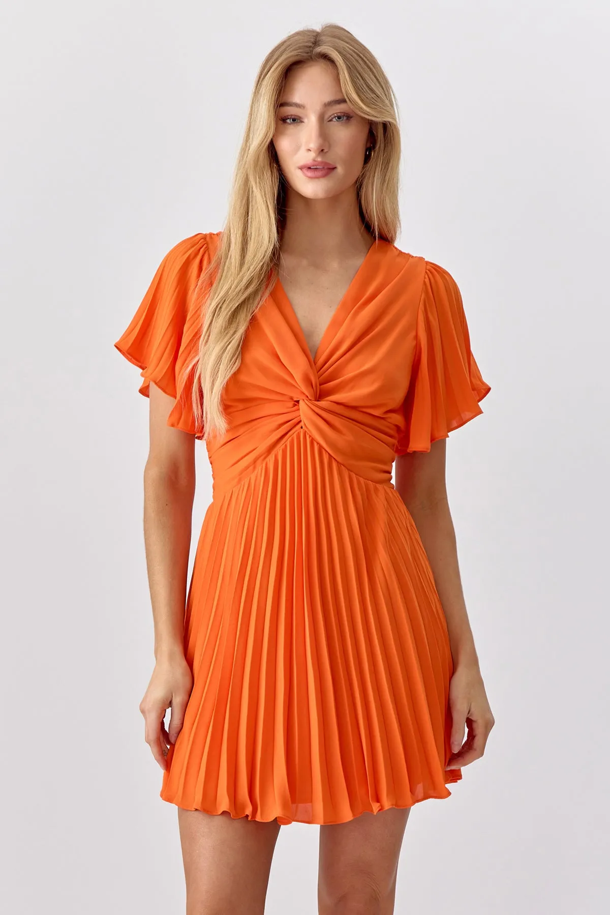 Stacey Pleated Mini Dress sold by Adelyn Rae product image thumbnail 3